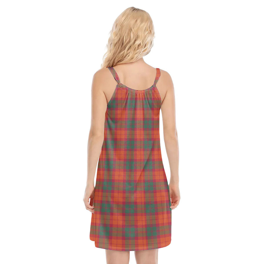 MacNab Ancient Tartan Plaid O-neck Cami Dress