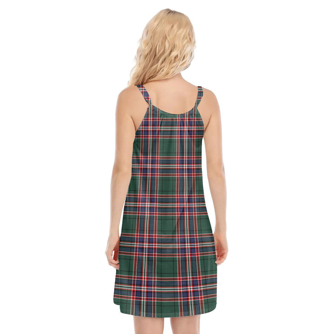 MacFarlane Hunting Modern Tartan Plaid O-neck Cami Dress