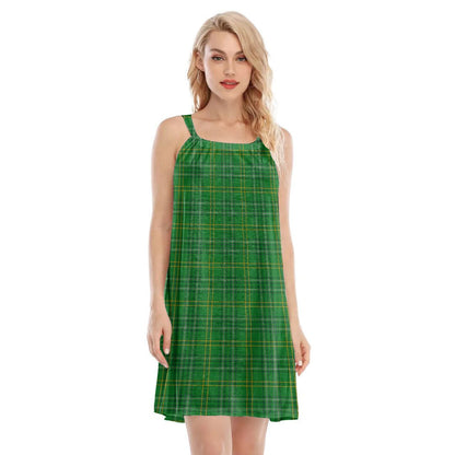 Wexford County Tartan Plaid O-neck Cami Dress