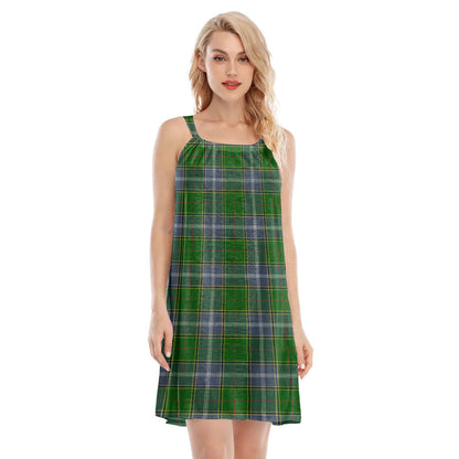 Pringle Tartan Plaid O-neck Cami Dress