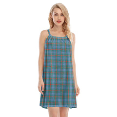 Agnew Ancient Tartan Plaid O-neck Cami Dress