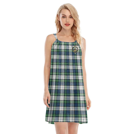 Gordon Dress Ancient Tartan Crest O-neck Cami Dress