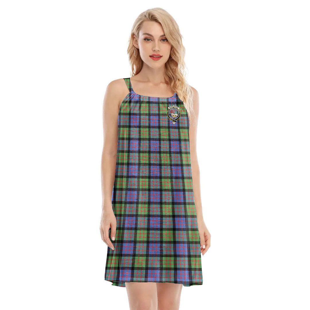 MacDonald Ancient Tartan Crest O-neck Cami Dress