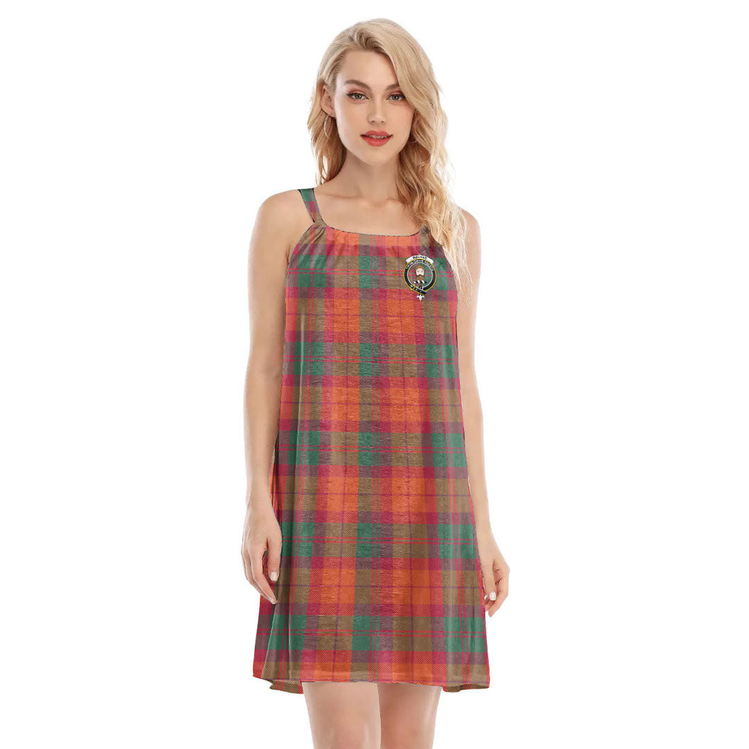 MacNab Ancient Tartan Crest O-neck Cami Dress