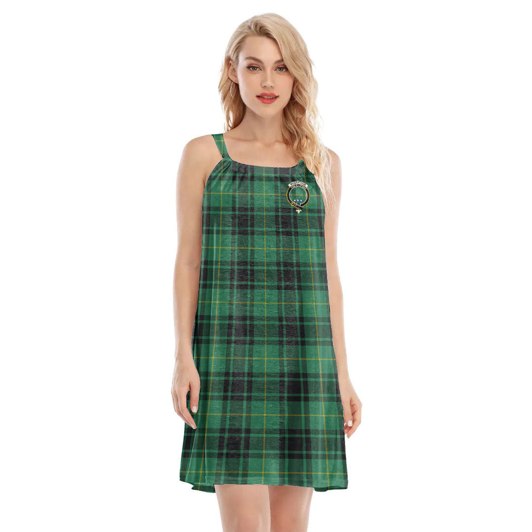 MacArthur Ancient Tartan Crest O-neck Cami Dress