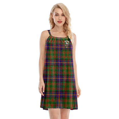 Cochrane Modern Tartan Crest O-neck Cami Dress