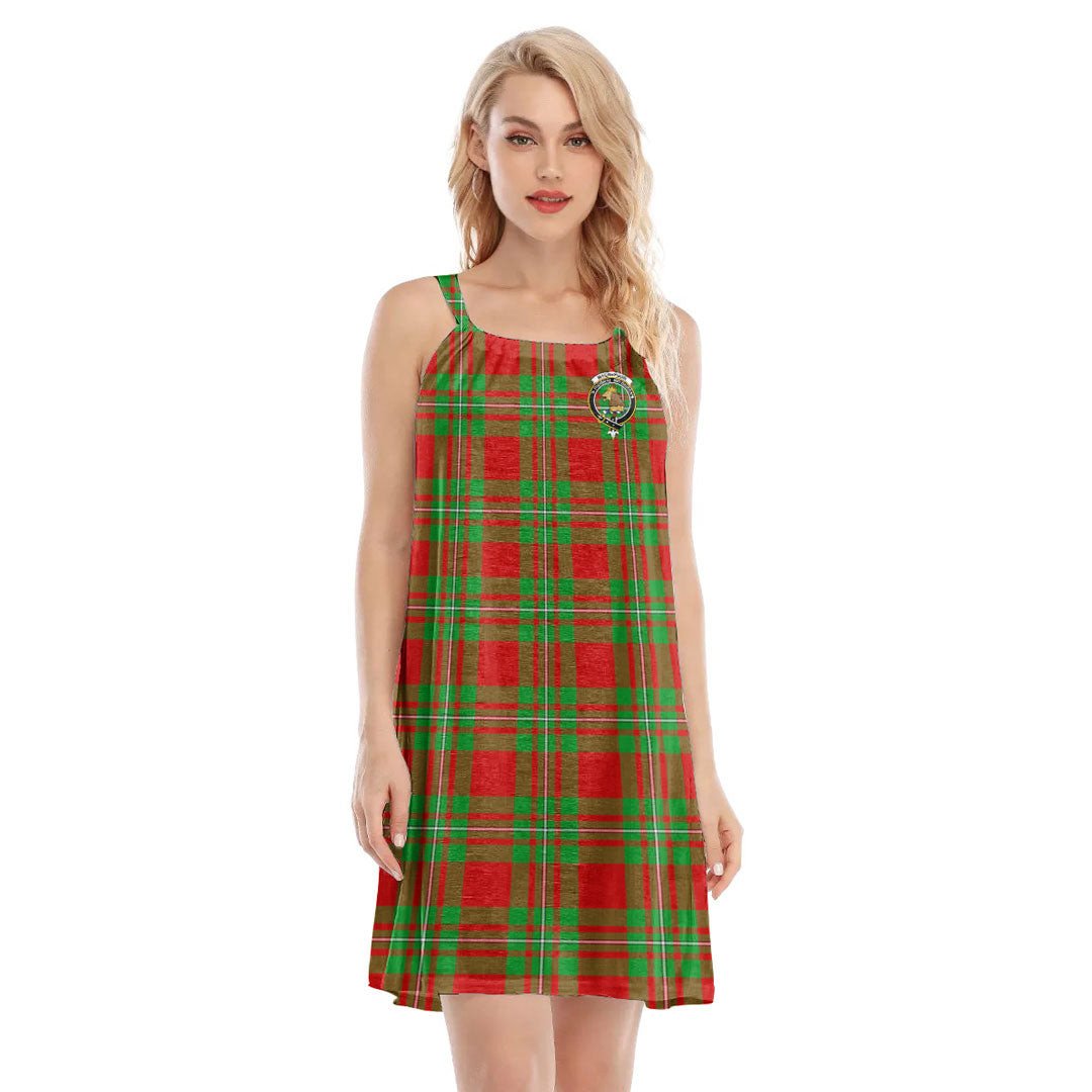 MacGregor Modern Tartan Crest O-neck Cami Dress