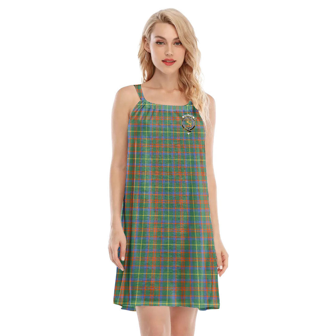 MacKintosh Hunting Ancient Tartan Crest O-neck Cami Dress