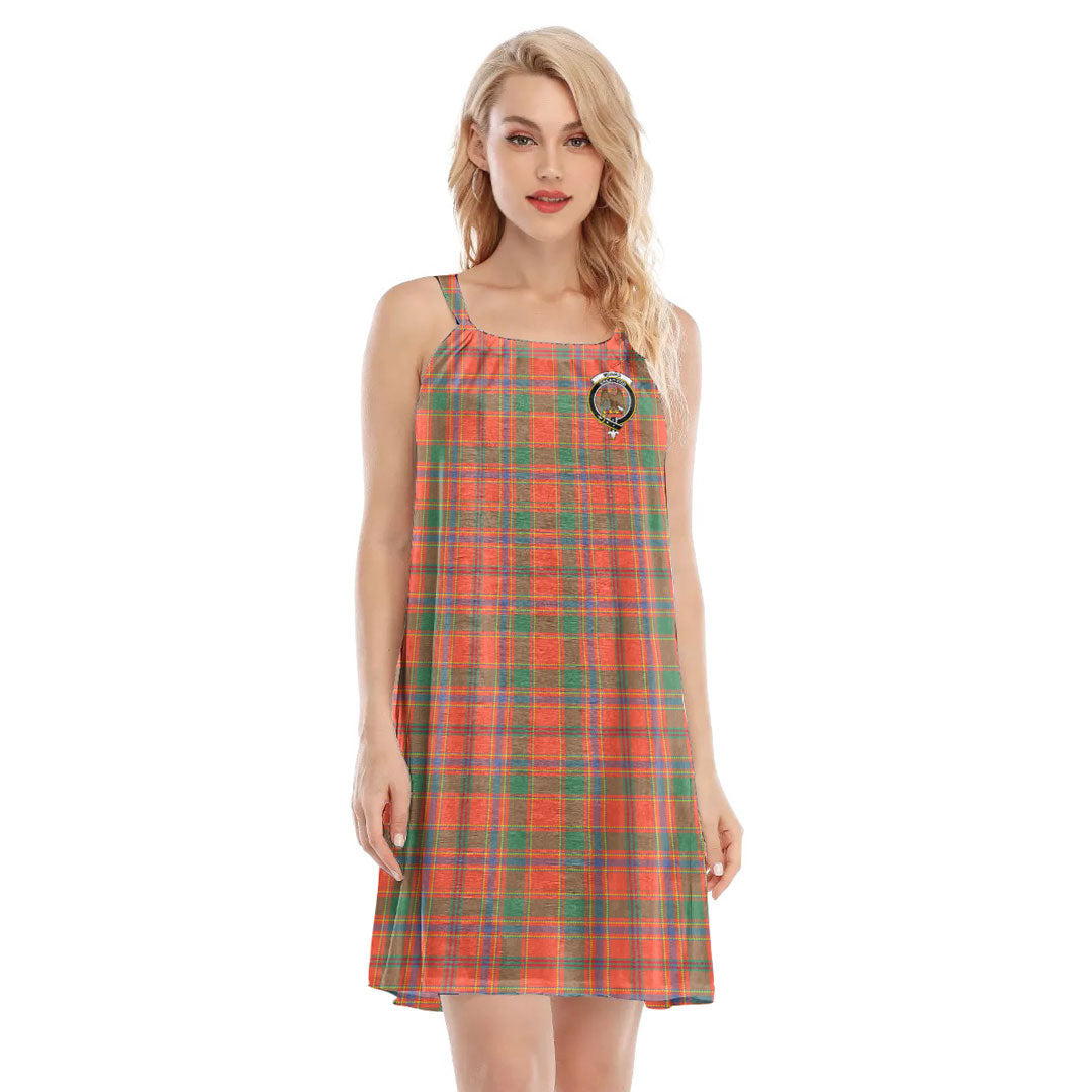 Munro Ancient Tartan Crest O-neck Cami Dress