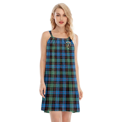 Guthrie Ancient Tartan Crest O-neck Cami Dress