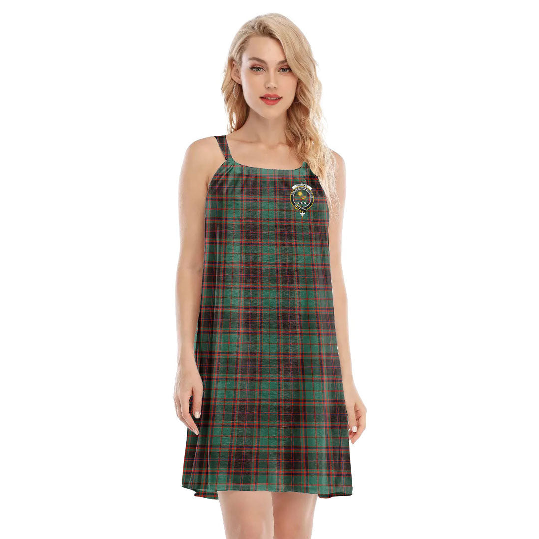 Buchan Ancient Tartan Crest O-neck Cami Dress