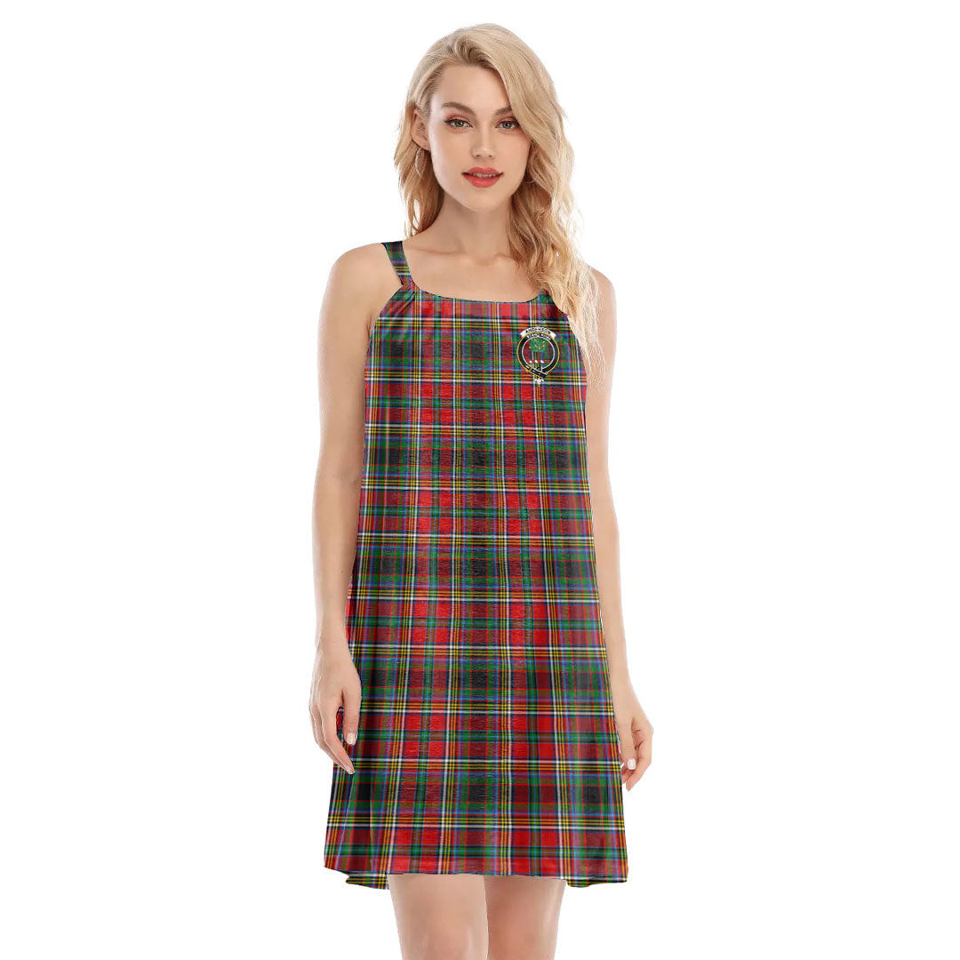 Anderson of Arbrake Tartan Crest O-neck Cami Dress