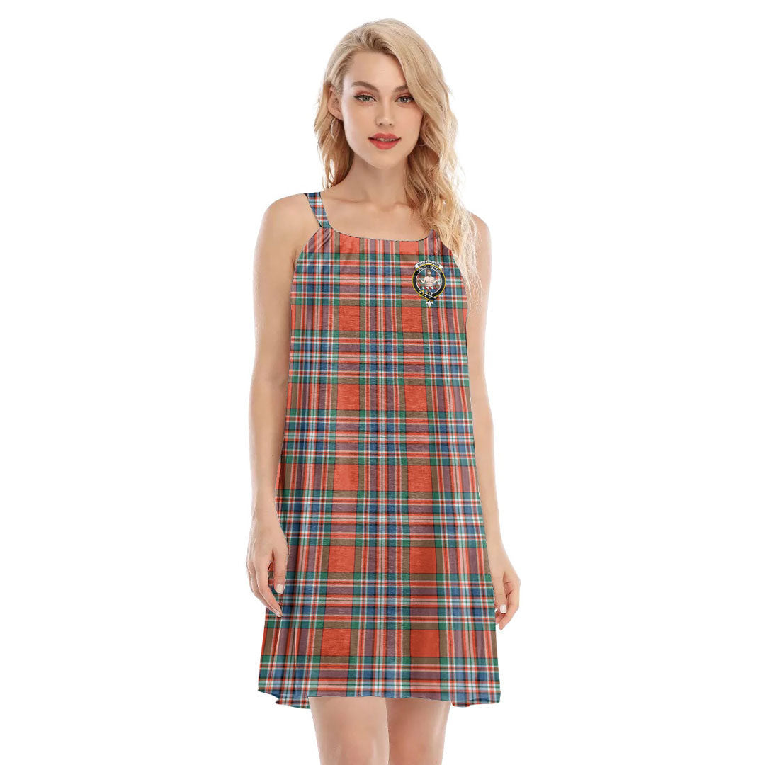 MacFarlane Ancient Tartan Crest O-neck Cami Dress