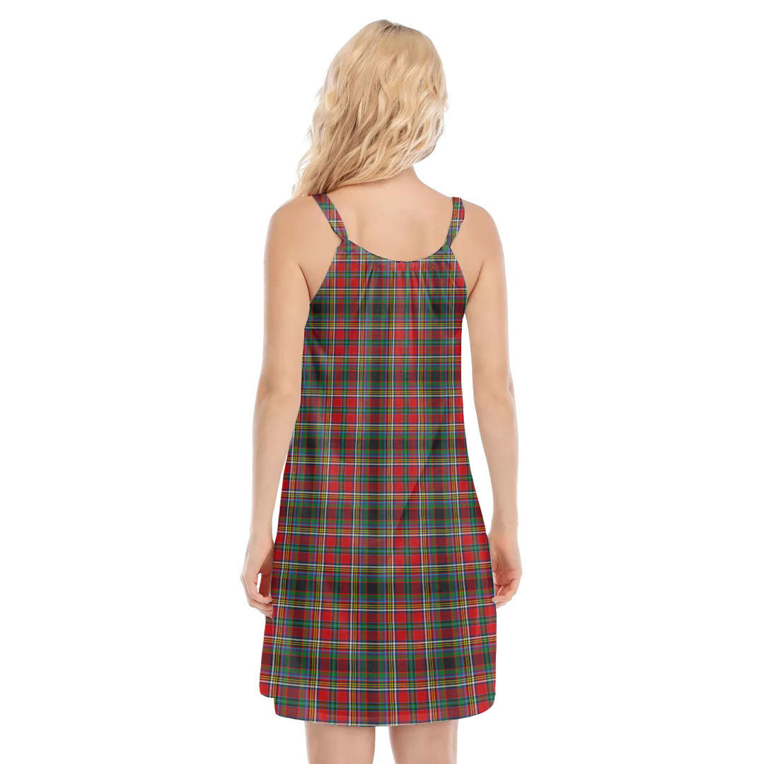 Anderson of Arbrake Tartan Plaid O-neck Cami Dress