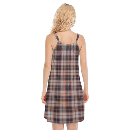 MacPherson Hunting Ancient Tartan Plaid O-neck Cami Dress