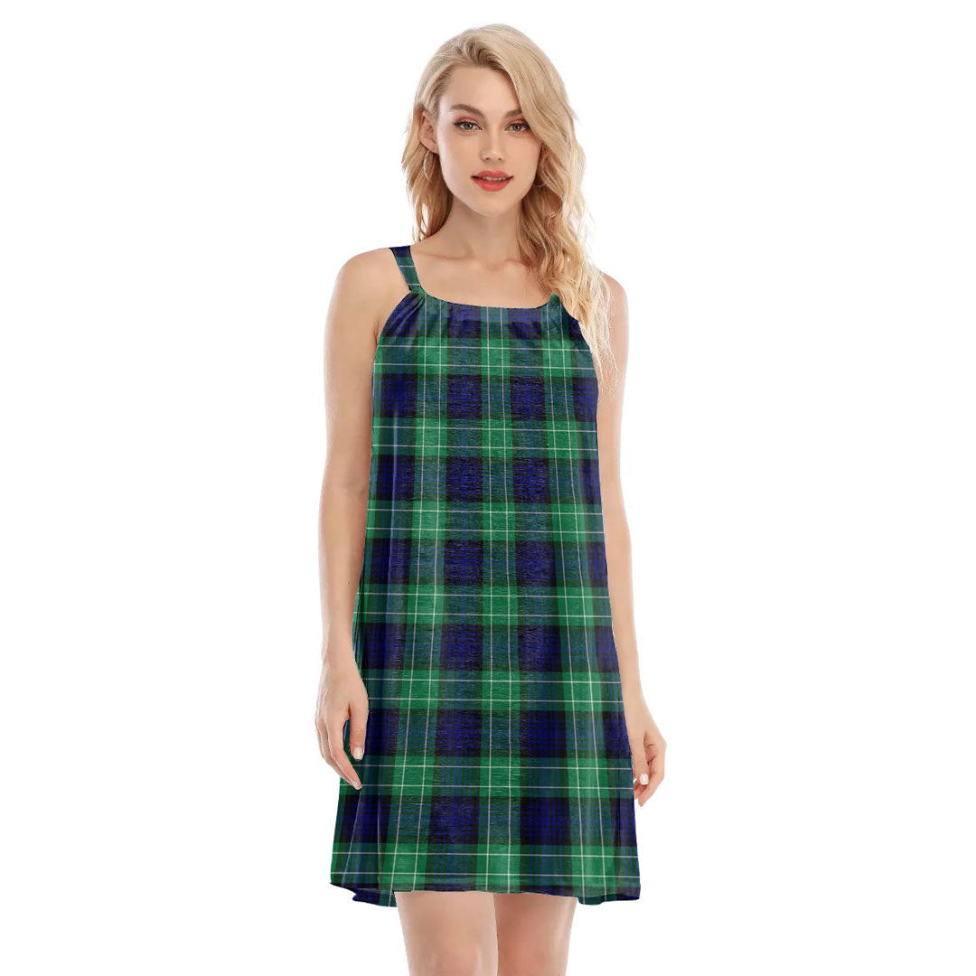 Abercrombie Tartan Plaid O-neck Cami Dress