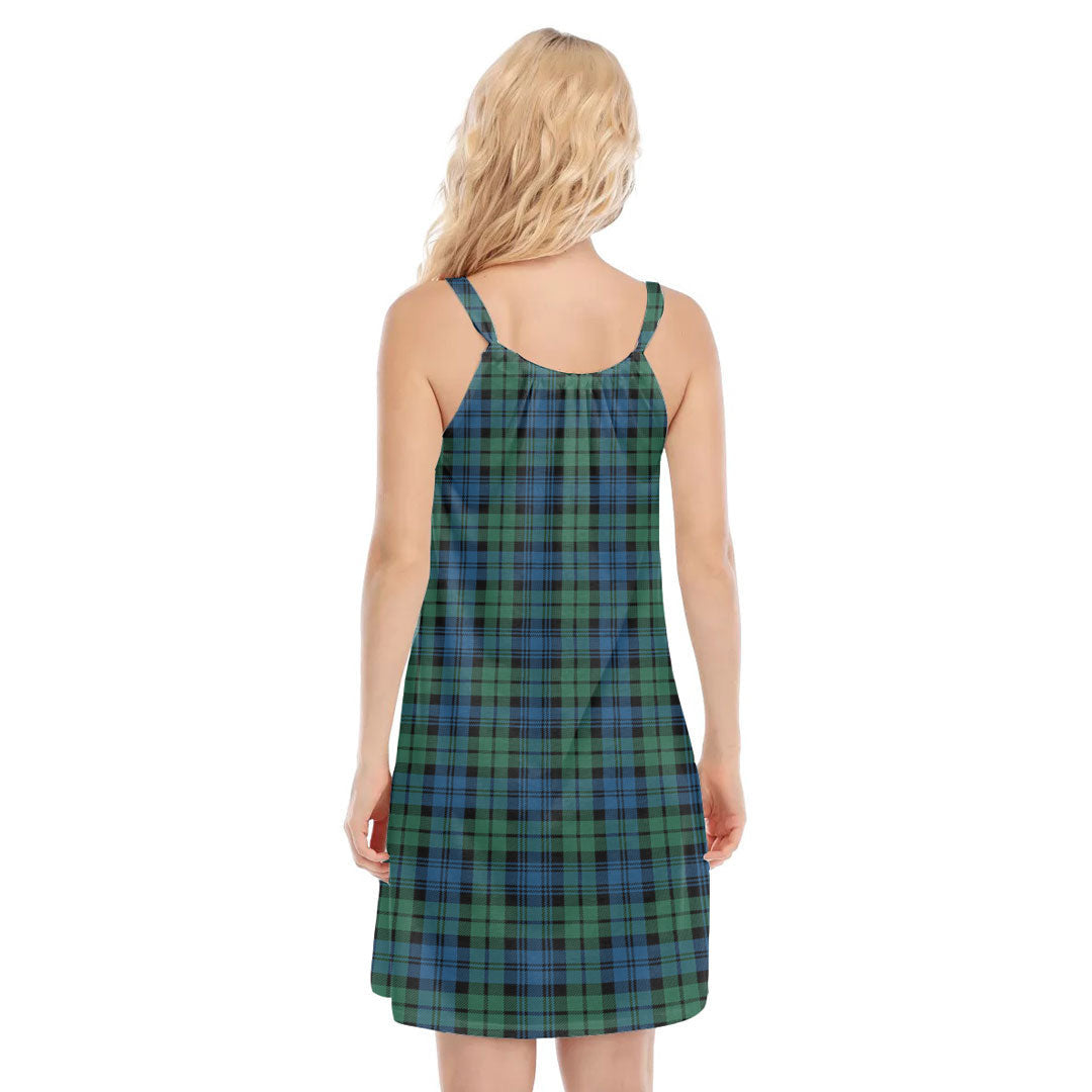 Campbell Ancient 02 Tartan Plaid O-neck Cami Dress