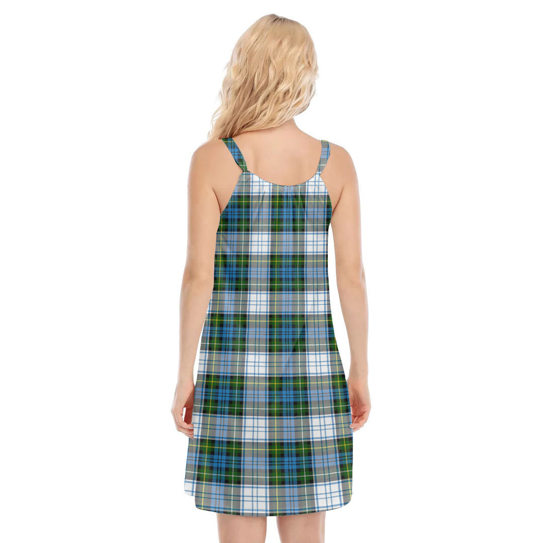 Campbell Dress Tartan Plaid O-neck Cami Dress