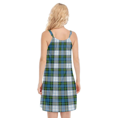 Campbell Dress Tartan Plaid O-neck Cami Dress