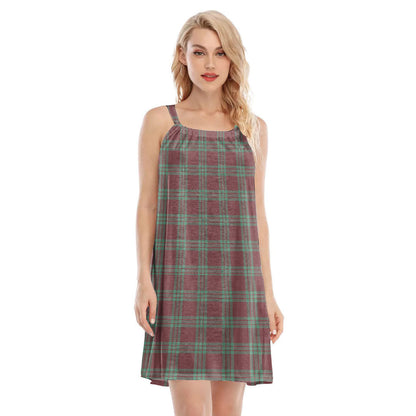 MacGregor Hunting Ancient Tartan Plaid O-neck Cami Dress