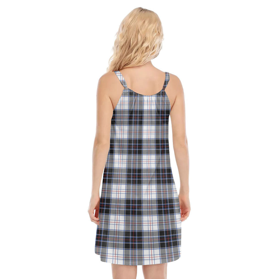 MacRae Dress Modern Tartan Plaid O-neck Cami Dress