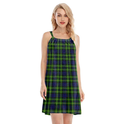 Campbell of Breadalbane Modern Tartan Plaid O-neck Cami Dress