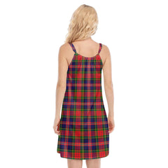 MacPherson Modern Tartan Plaid O-neck Cami Dress