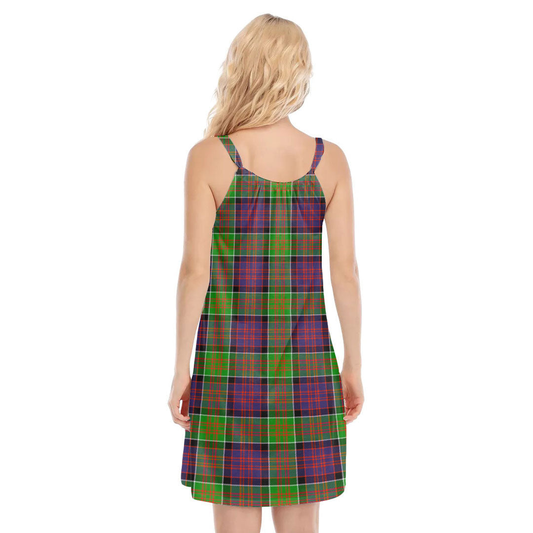 MacDonald of Clanranald Tartan Plaid O-neck Cami Dress