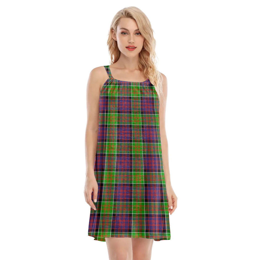 MacDonald of Clanranald Tartan Plaid O-neck Cami Dress