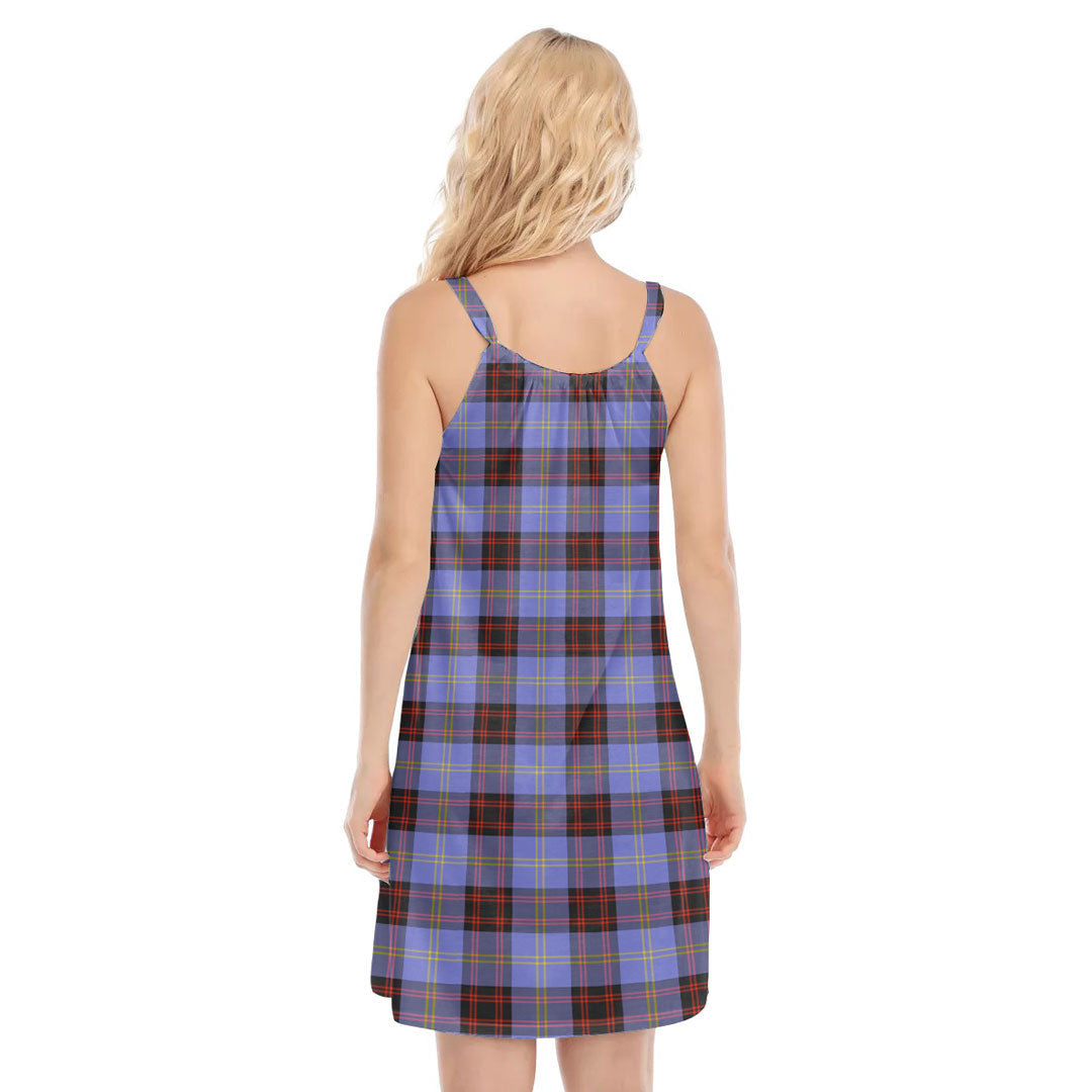 Rutherford Tartan Plaid O-neck Cami Dress