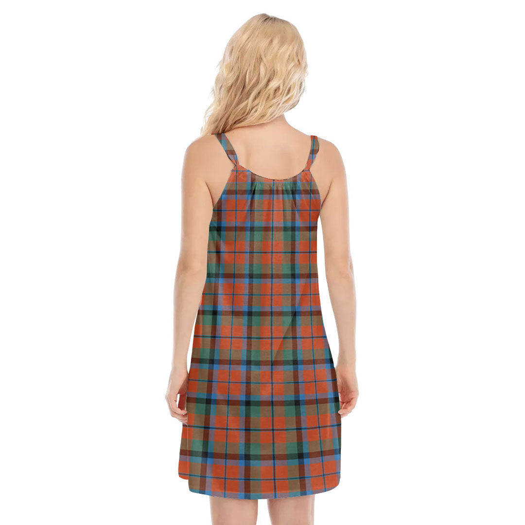 MacNaughton Ancient Tartan Plaid O-neck Cami Dress