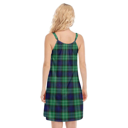 Abercrombie Tartan Plaid O-neck Cami Dress