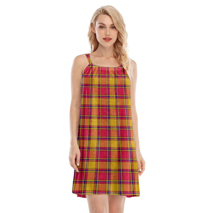 Scrymgeour Tartan Plaid O-neck Cami Dress