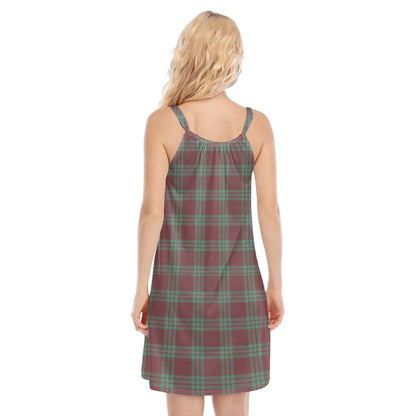 MacGregor Hunting Ancient Tartan Plaid O-neck Cami Dress