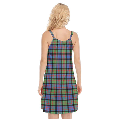 MacDonald Ancient Tartan Crest O-neck Cami Dress