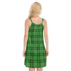 Galloway District Tartan Crest O-neck Cami Dress