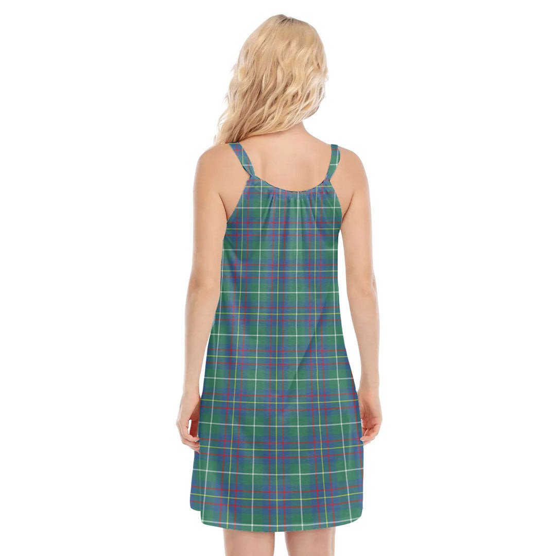 Inglis Ancient Tartan Crest O-neck Cami Dress