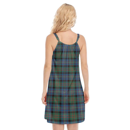 Cameron of Erracht Ancient Tartan Crest O-neck Cami Dress