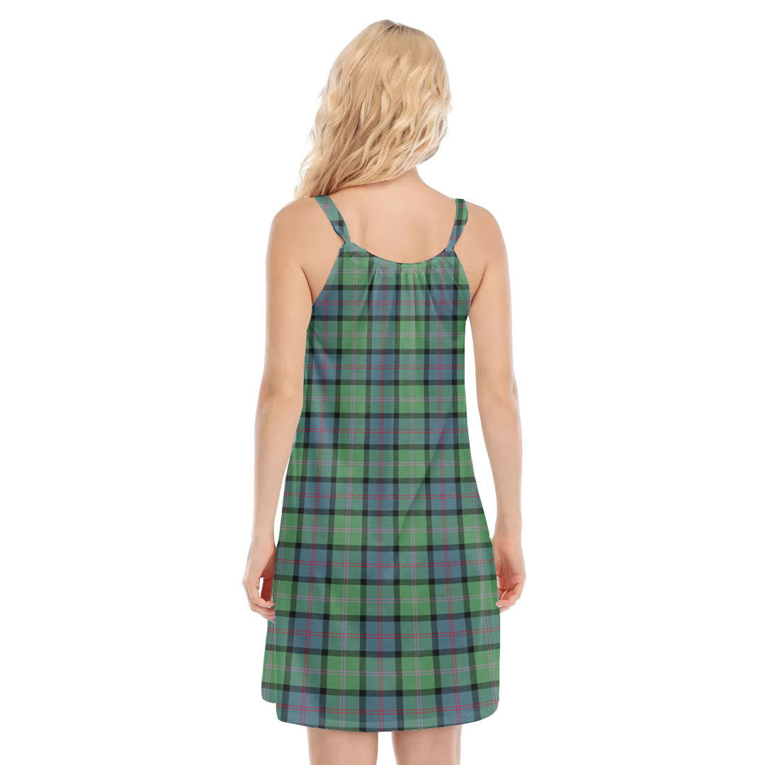 MacThomas Ancient Tartan Crest O-neck Cami Dress