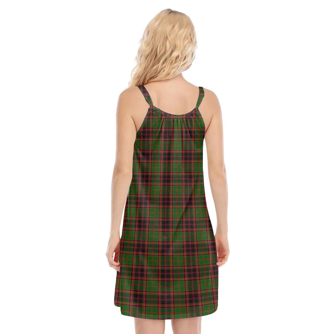 Buchan Modern Tartan Crest O-neck Cami Dress