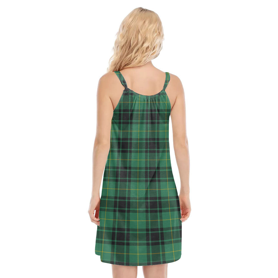 MacArthur Ancient Tartan Crest O-neck Cami Dress