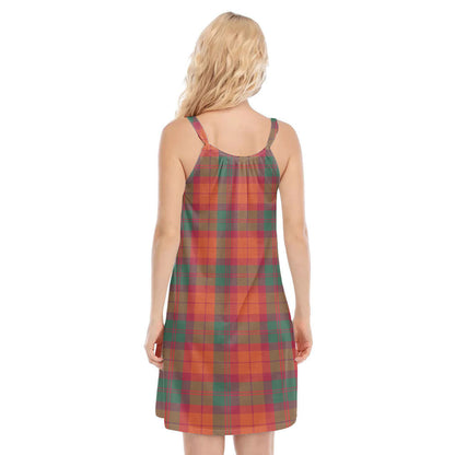 MacNab Ancient Tartan Crest O-neck Cami Dress