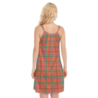 Munro Ancient Tartan Crest O-neck Cami Dress