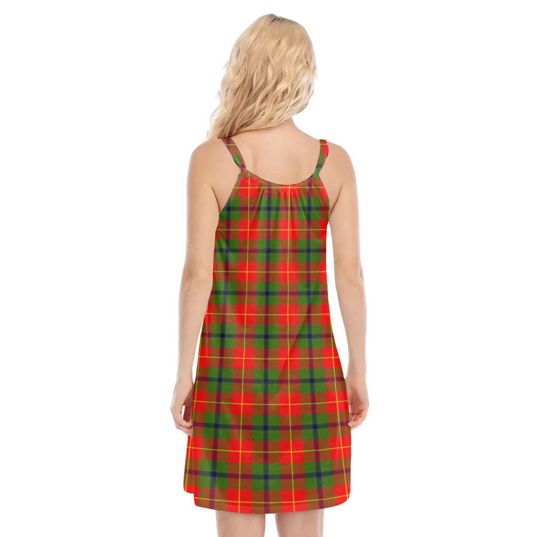 Turnbull Dress Tartan Crest O-neck Cami Dress