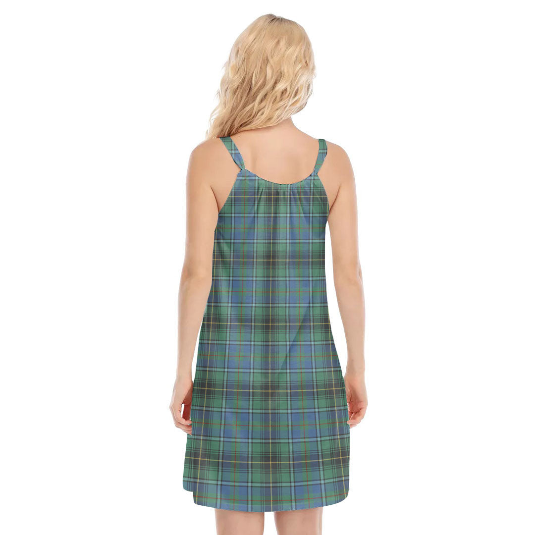 MacInnes Ancient Tartan Crest O-neck Cami Dress