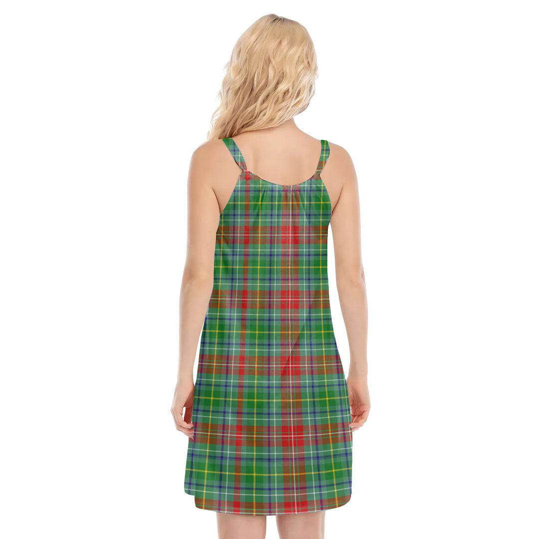 Muirhead Tartan Crest O-neck Cami Dress