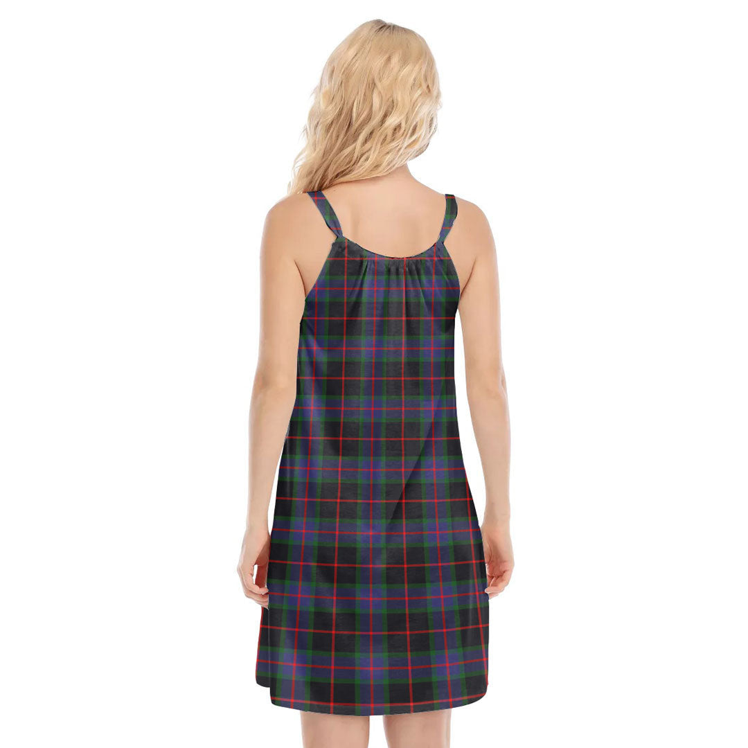 Nairn Tartan Crest O-neck Cami Dress