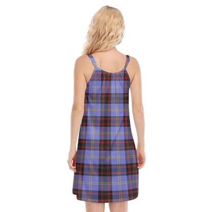 Rutherford Tartan Crest O-neck Cami Dress