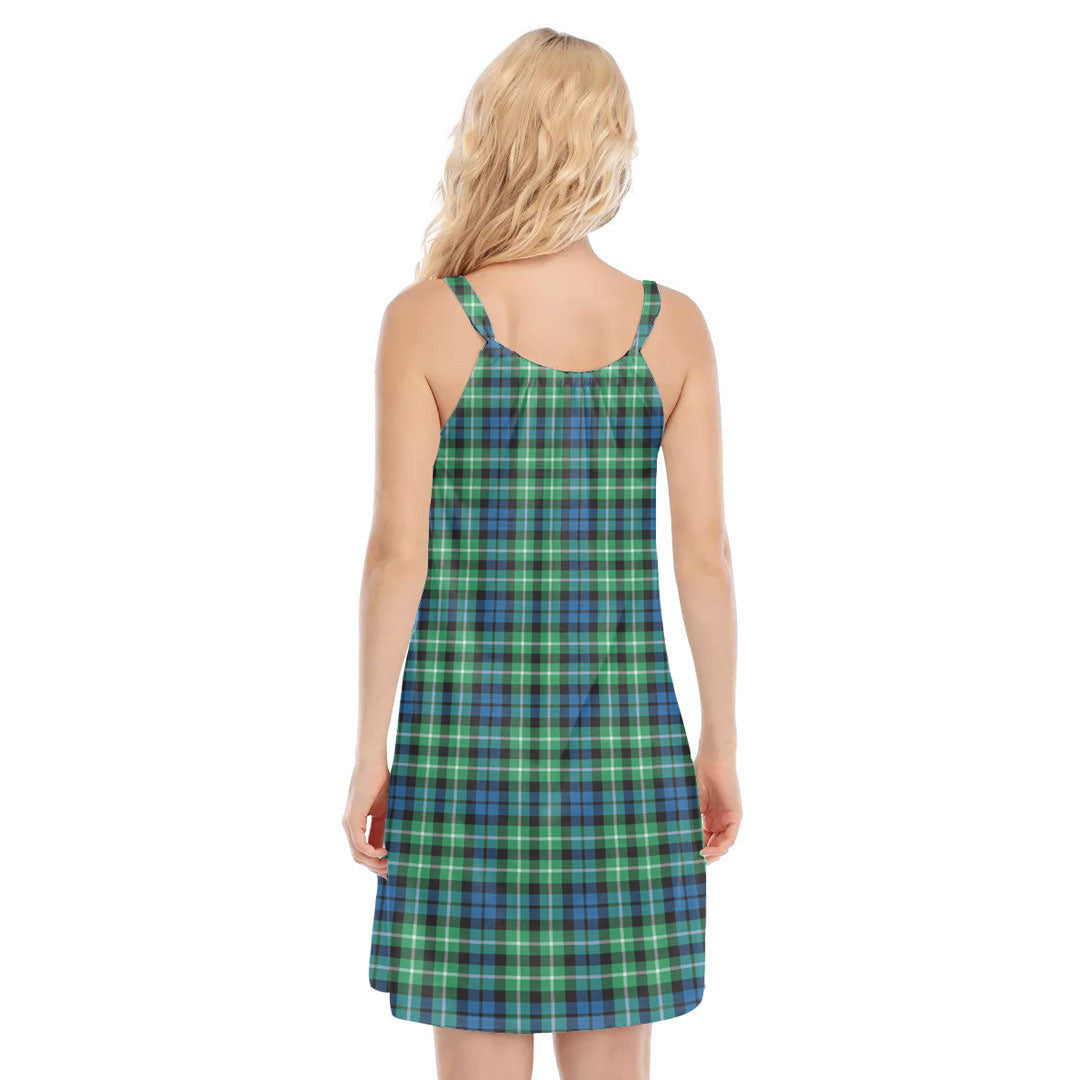 Graham of Montrose Ancient Tartan Crest O-neck Cami Dress