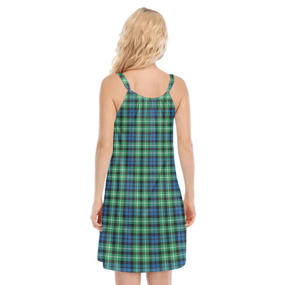 Graham of Montrose Ancient Tartan Crest O-neck Cami Dress